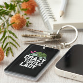 Turtle Lover | Crazy Turtle Lady Sleutelhanger (Voorkant Rechts)