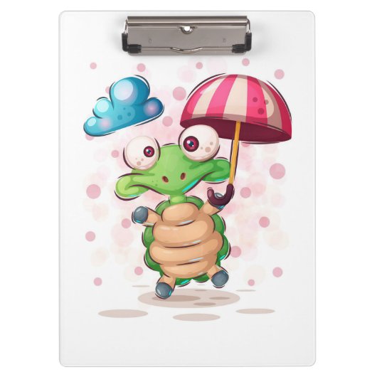 Turtle Lover Cute Sea Turtle Klembord (Voorkant)