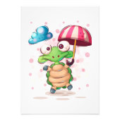 Turtle Lover Cute Zee Turtle Foto Afdruk (Voorkant)