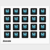 Turtle Lover | Dag van de Aarde Vierkante Sticker (Vel)