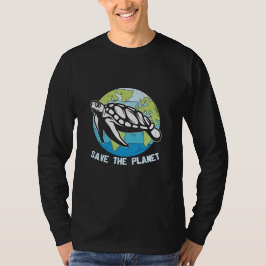 Turtle Lover | De planeet redden T-shirt (Voorkant)