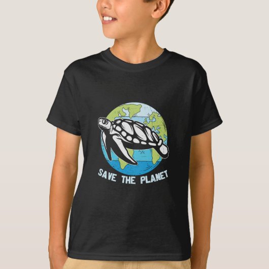Turtle Lover | De planeet redden T-shirt (Voorkant)
