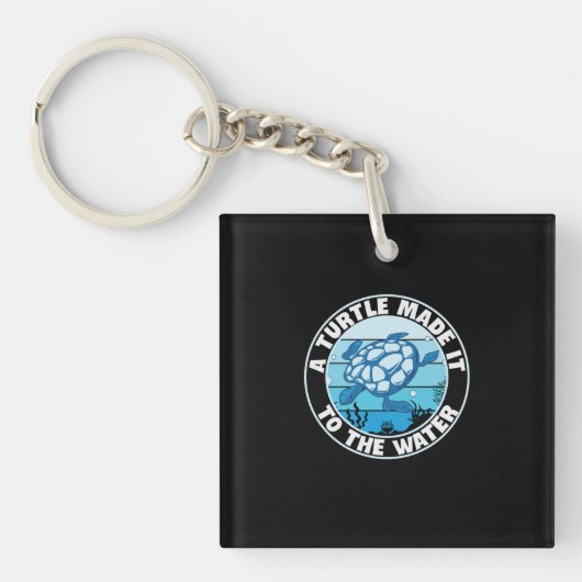 Turtle Lover | Een schildpad maakte het Sleutelhanger (Voorkant)