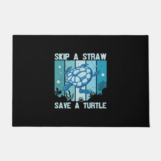 Turtle Lover | Een schildpad redden Deurmat (Voorkant)