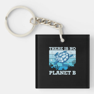 Turtle Lover Er is geen plant B Sleutelhanger