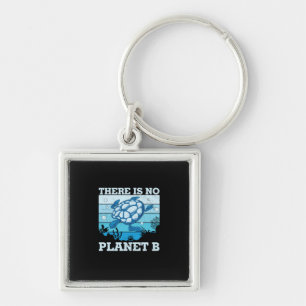 Turtle Lover Er is geen plant B Sleutelhanger