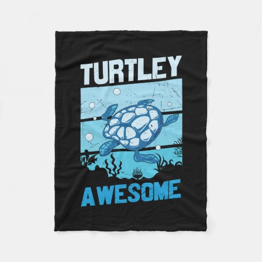 Turtle Lover | Geweldige Turtley Fleece Deken (Voorkant)