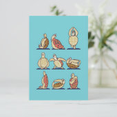 Turtle Lover Green Sea Turtle Yoga Bedankkaart (Staand voorkant)