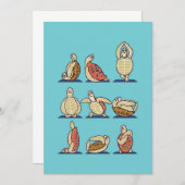Turtle Lover Green Zee Turtle Yoga Save The Date (Voorkant / Achterkant)