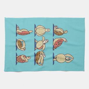 Turtle Lover Green Zee Turtle Yoga Theedoek