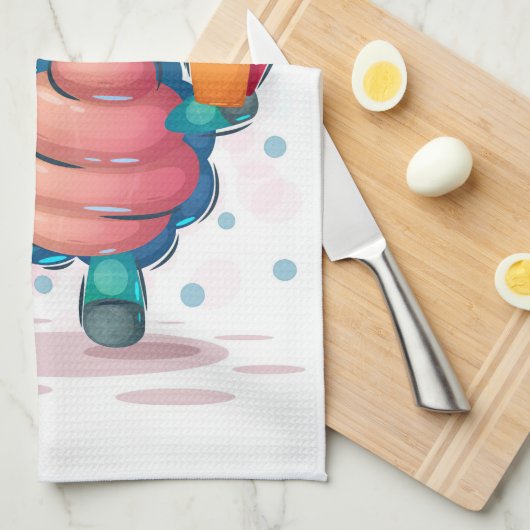 Turtle Lover Herfst Cute Zee Turtle Theedoek (Quarter Fold)