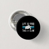 Turtle Lover | Het leven is goed Ronde Button 3,2 Cm (Voorkant /achterkant)