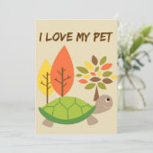 Turtle Lover I Love My Turtle Save The Date (Staand voorkant)