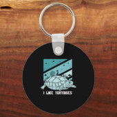 Turtle Lover | I Love Turtles Sleutelhanger (Voorkant)