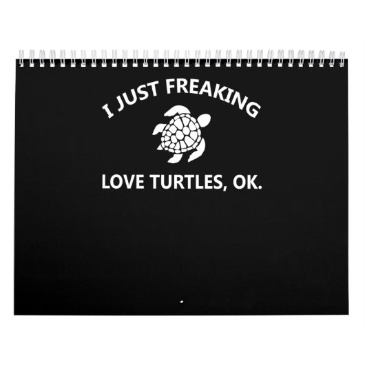 Turtle Lover | Ik ben gewoon overloopschildpadden  Kalender (Hoes)