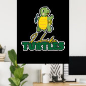 Turtle Lover | Ik hou van schildpadden Poster (Thuiskantoor)