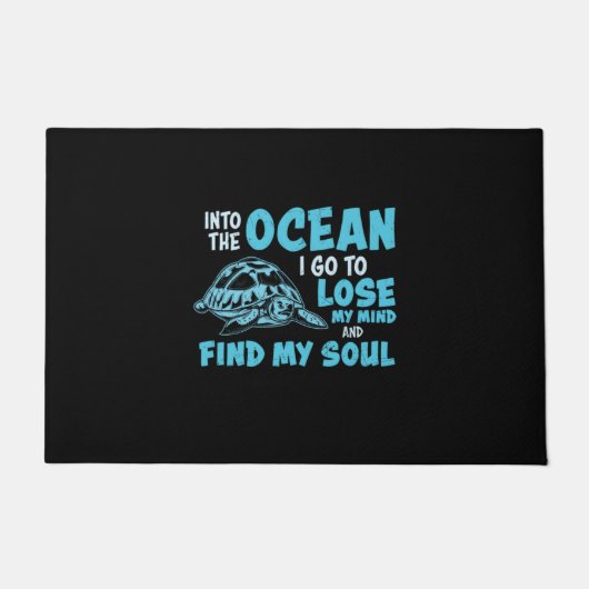 Turtle Lover | In de oceaan Deurmat (Voorkant)