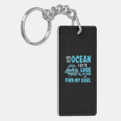 Turtle Lover | In de oceaan Sleutelhanger (Voorkant Links)