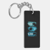 Turtle Lover | Langzaam Sleutelhanger (Voorkant Links)
