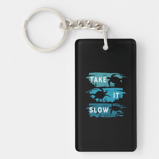 Turtle Lover | Langzaam Sleutelhanger (Voorkant)