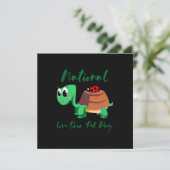 Turtle Lover | Nationale liefdesschildpad Feestdagenkaart (Staand voorkant)