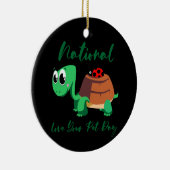Turtle Lover | Nationale liefdesschildpad Keramisch Ornament (Rechts)