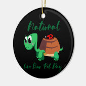 Turtle Lover | Nationale liefdesschildpad Keramisch Ornament (Links)