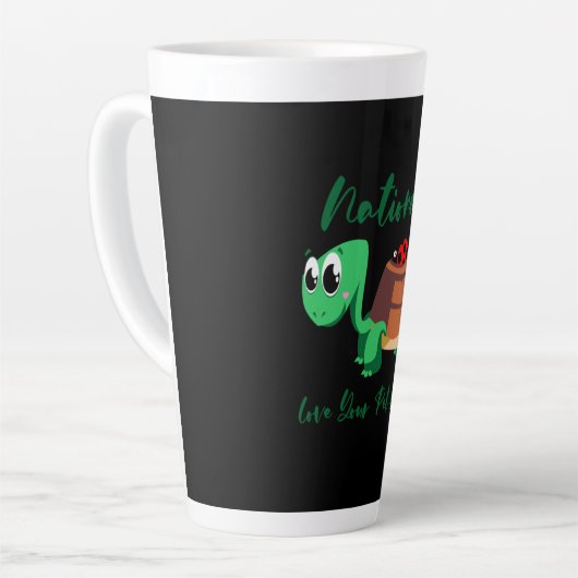 Turtle Lover | Nationale liefdesschildpad Latte Mok (Linkerhoek)