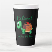Turtle Lover | Nationale liefdesschildpad Latte Mok (Voorkant)