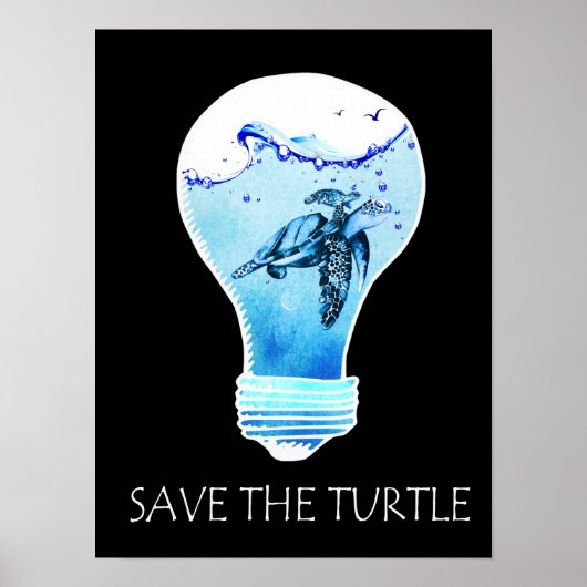 Turtle Lover | Opslaan van de turlte Poster (Voorkant)