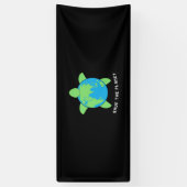 Turtle Lover | Save The Turtle Planet Spandoek (Verticaal)