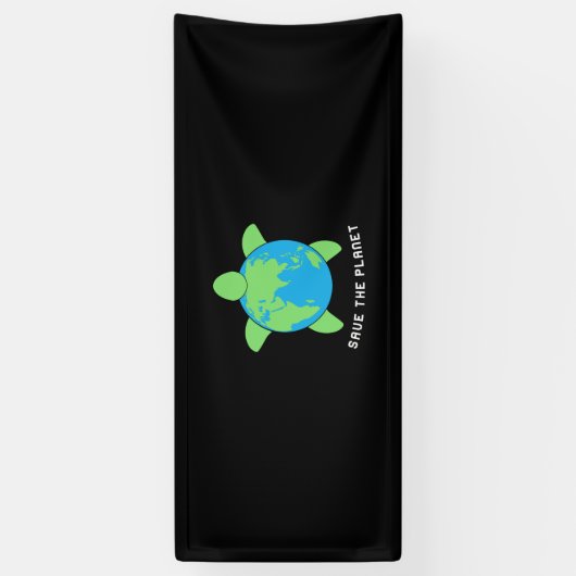 Turtle Lover | Save The Turtle Planet Spandoek (Verticaal)