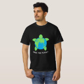 Turtle Lover | Save The Turtle Planet T-shirt (Voorkant volledig)