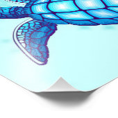 Turtle Lover Sea Turtles Crystal Water Foto Afdruk (Hoek)