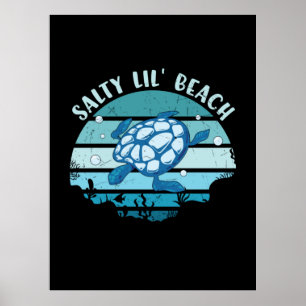 Turtle Lover Tot strand Poster