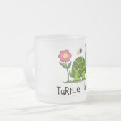Turtle Lover Tshirts en cadeaus Matglas Koffiemok (Voorkant links)
