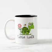 Turtle Lover Tshirts en cadeaus Tweekleurige Koffiemok (Links)