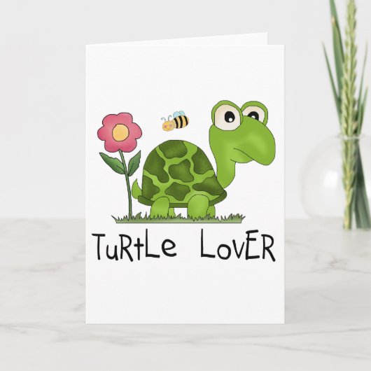 Turtle Lover Tshirts en cadeautjes Kaart (Voorkant)