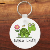 Turtle Lover Tshirts en cadeautjes Sleutelhanger (Voorkant)