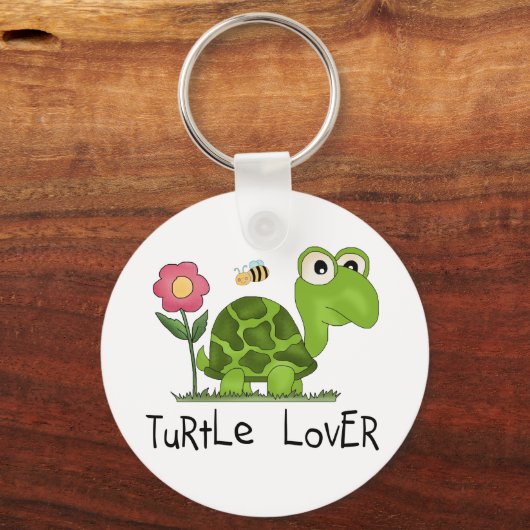 Turtle Lover Tshirts en cadeautjes Sleutelhanger (Voorkant)