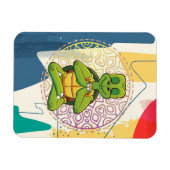 Turtle Lover Turtle Mandala Meditation Magneet (Horizontaal)