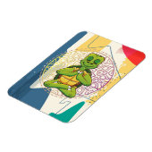 Turtle Lover Turtle Mandala Meditation Magneet (Linkerzijde)