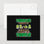 Turtle Lover | Turtles Are Awesome Briefkaart (Voorkant / Achterkant)