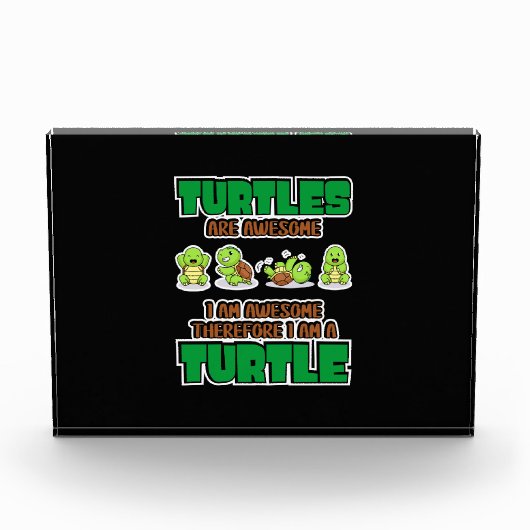 Turtle Lover | Turtles Are Awesome Fotoblokken (Voorkant)