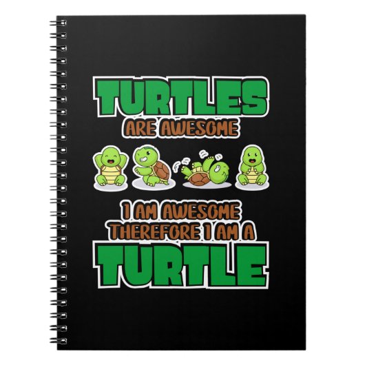 Turtle Lover | Turtles Are Awesome Notitieboek (Voorkant)