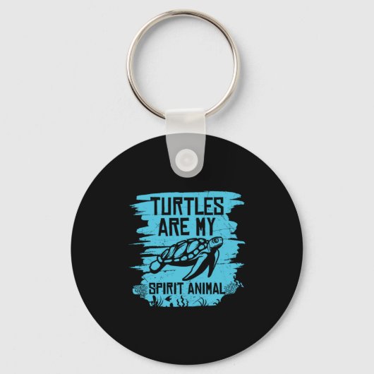 Turtle Lover Turtles Are My Spirit Animals Sleutelhanger (Voorkant)