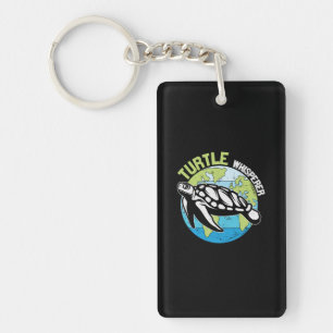 Turtle Lover   Whisperer-schildpad Sleutelhanger