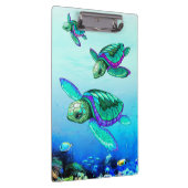 Turtle Lover Zee Turtles Dance Klembord (Rechts)