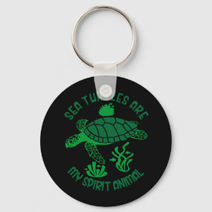 Turtle Lover Zeeen schildpadden zijn mijn dieren Sleutelhanger