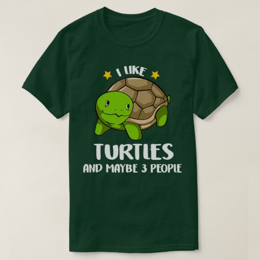 Turtle Lovers Birthday Xmas Gift I like Turtle May T-shirt (Design voorkant)